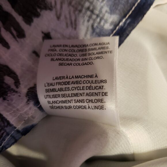 Alfred Dunner Women's Gray Blue Black Button Dress Shirt Sz 12 - Picture 7 of 7